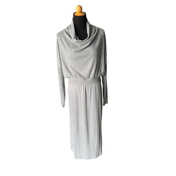 NWT Anthropologie Daily Practice Draped Cowl Neck Midi Dress Medium MSRP $120 - Picture 6 of 12